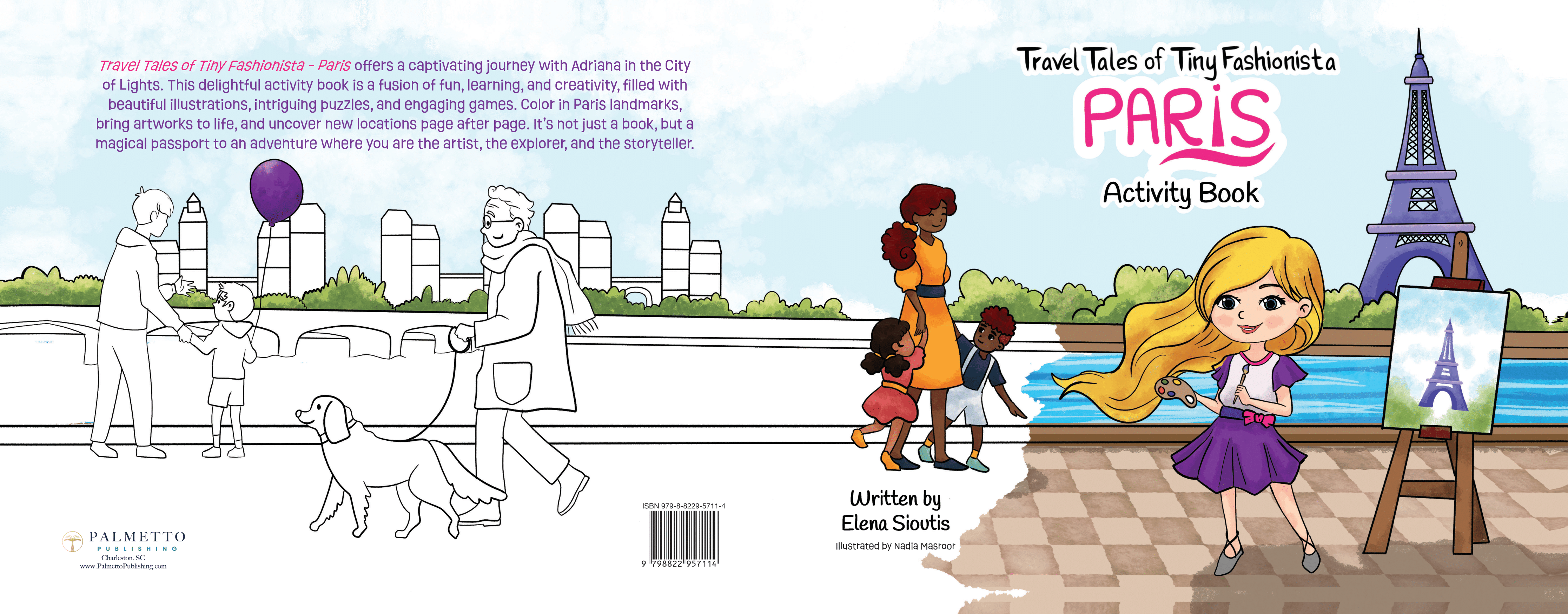 Travel Tales of Tiny Fashionista — Paris Activity Book cover